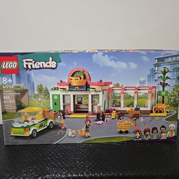 LEGO FRIENDS: Organic Grocery Store (41729) NEW crease on top of box - Picture 1 of 8